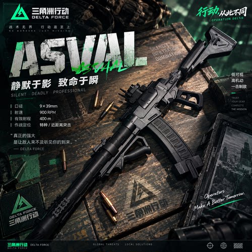 三角洲巨浪ASVAL突击步枪模型