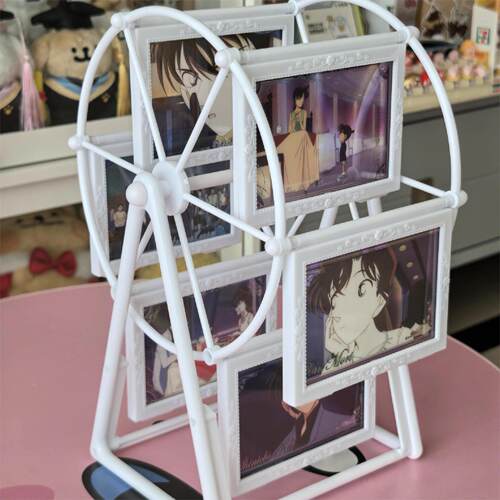 摩天轮小卡展示架亚克力旋转相框动漫周边谷美装饰相册摆件大风车