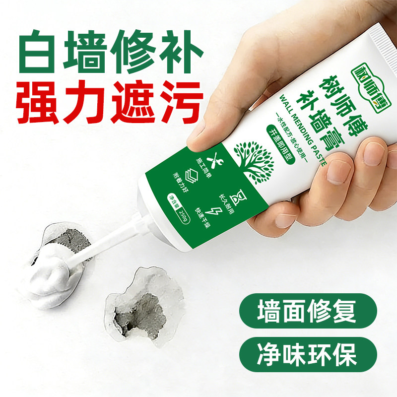 树师傅补墙膏墙面修补白色防水防霉补膏墙壁脱落修复腻子膏家用