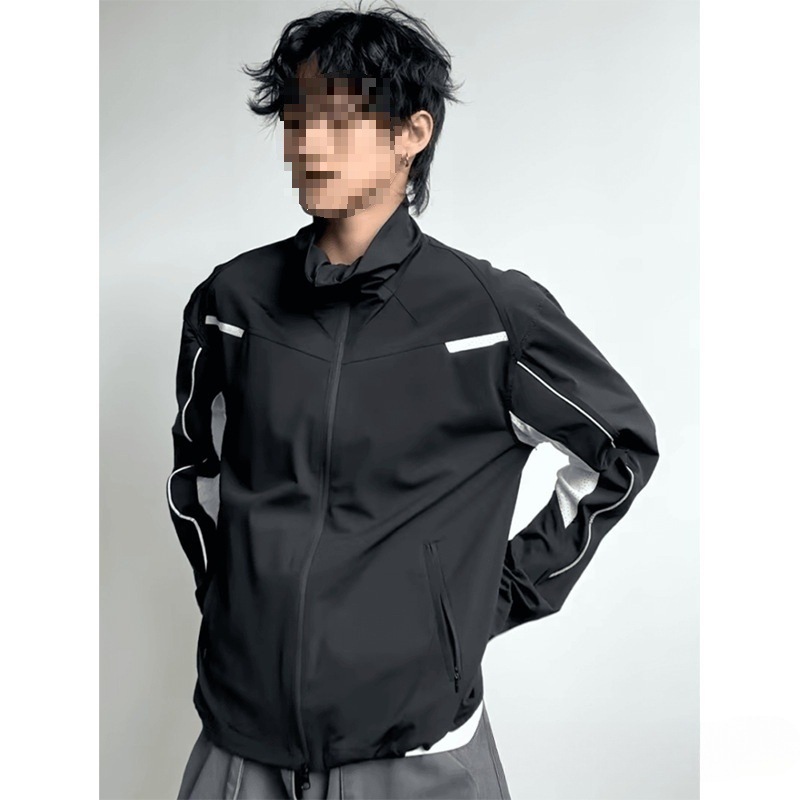 日本品质速干冰丝凉感防晒衣服男夏季薄款山系户外冲锋衣美式立领