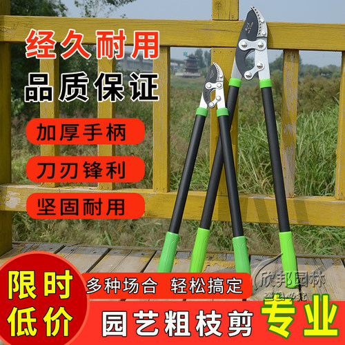 园林园艺粗枝剪果树修枝压力剪树木大H剪刀绿化剪修枝剪杆子长剪