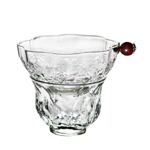 玻璃茶漏超细纱布茶滤公道杯泡茶茶器茶叶过滤网高V档功夫茶具配