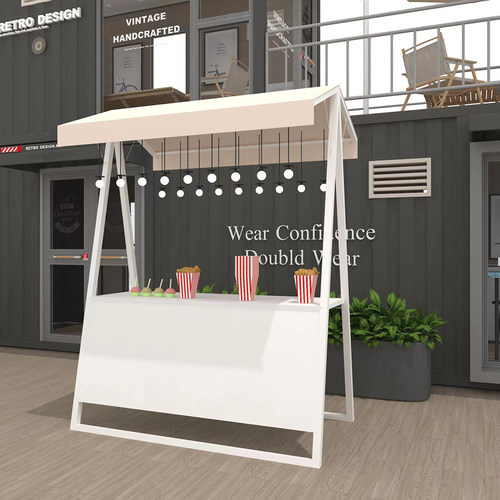 集市夜市摆摊促h销架折叠铁艺花车移动展示台户外风景区美食小吃