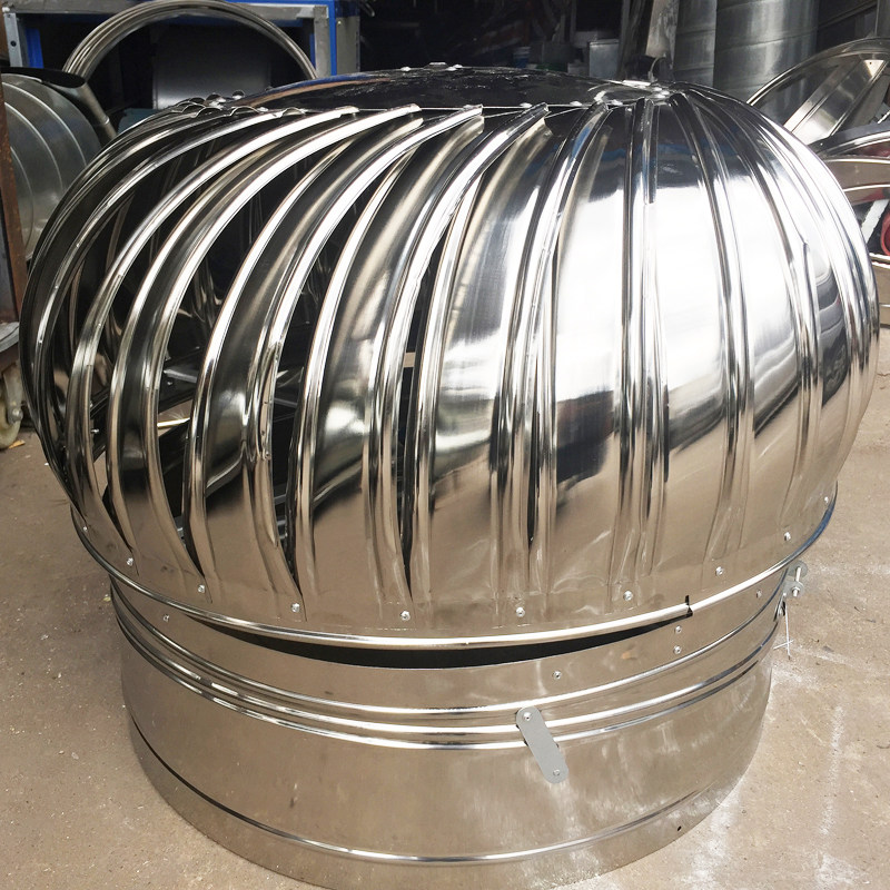 304不锈钢无动力风帽厂房屋顶通风器防雨风L球养殖换气出风口600