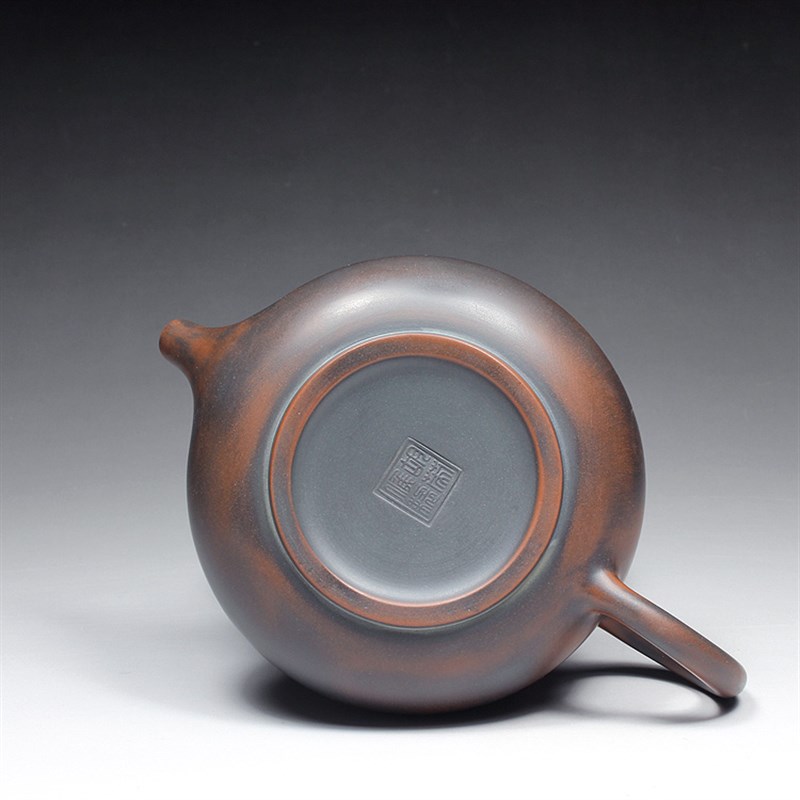 钦州坭兴陶茶壶球孔出水纯手工名家茶具窑变N紫泥家用泡茶壶功夫