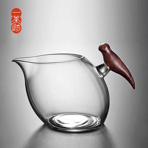 一茶屿高档喜g上眉梢玻璃公道杯加厚耐热单个匀杯茶海分茶器