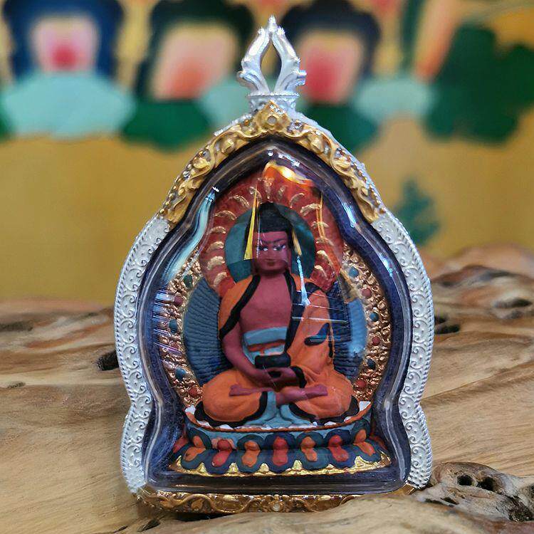 西藏矿物质彩绘擦擦佛像嘎乌盒吊坠本命佛阿弥陀佛刚随身唐卡小佛