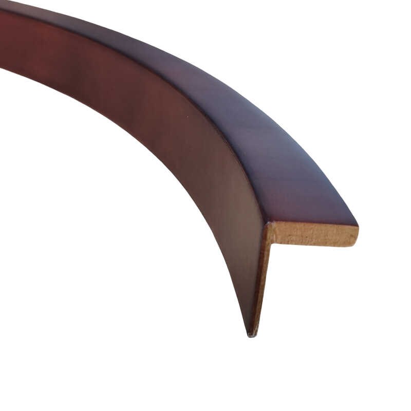 实木烤漆玄关背景墙L形圆环吊顶圆环墙洞JU形线条手边圆弧洞口套