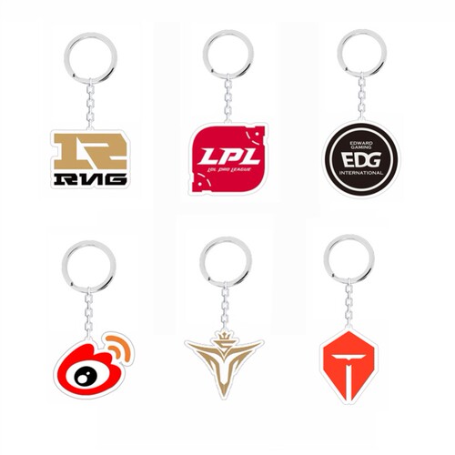 LPL英雄战队联盟标志亚克力钥匙扣WBG EDG RNG IG来图定制挂件