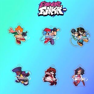 新款周五夜放克FRDAYFUNKIN卡通动漫钥匙扣精美可爱书包挂件周边