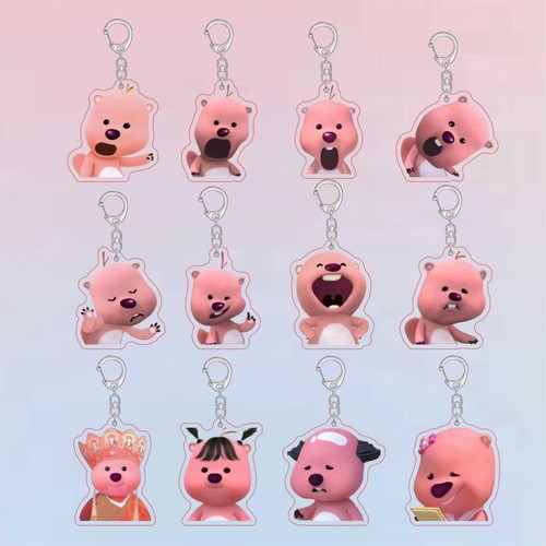 loopy小海狸挂件饰周边表情包高颜值书包钥匙扣亚克力摇摇乐摆件