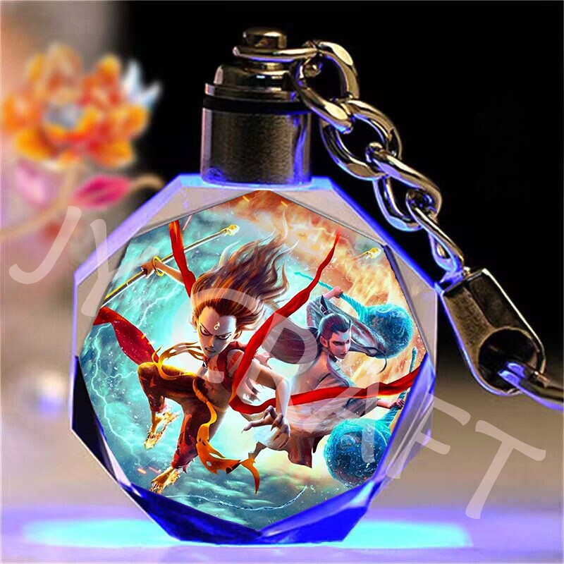 哪吒2魔童闹海敖丙水晶钥匙扣定制男女生挂件生日礼物送朋友同学