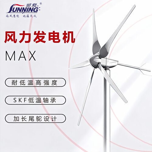 风光互补1KW永磁电机风力发电机48V小型高效离网工程用风力发电机