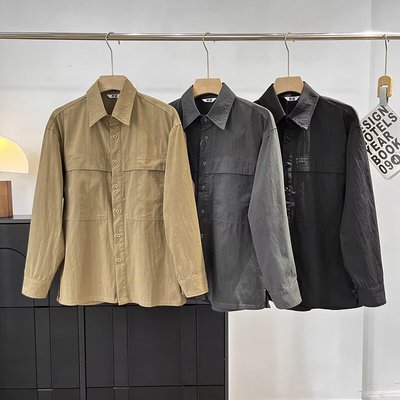 秋季工装百搭休闲衬衫长袖衬衣