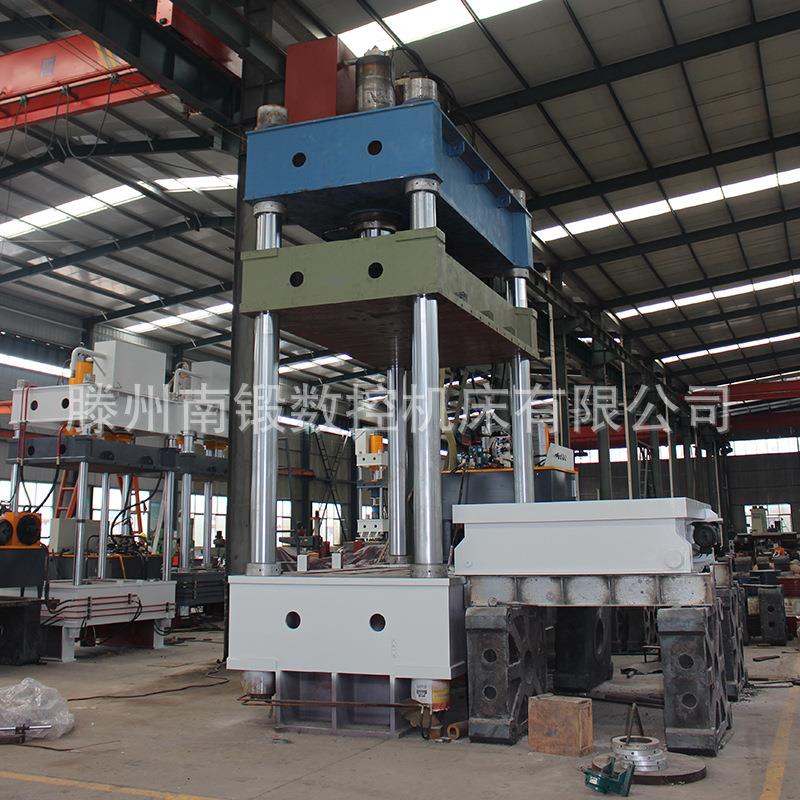 厂家销售800吨四柱液压机带移动工作台带多杆顶出大型油压机