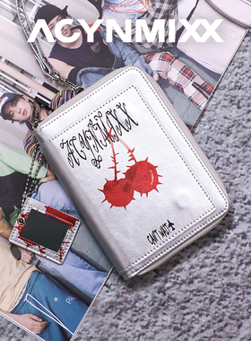 Acynmixx邪恶樱桃护照包挂脖卡包防盗刷旅行便携一体护照夹零钱包