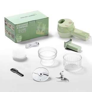 加特林多功能迷你切菜器无线电动压蒜器备料锤捣蒜搅蒜切片 新款