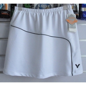 羽毛球大码运动短裙女孩 K-1196A 白色带内衬防走光运动群子