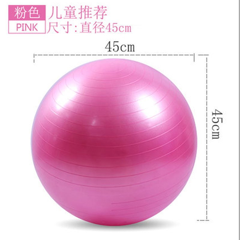 专业瑜伽球磨砂瑜伽球打气筒厚防滑初学者儿童平衡感统训练健身球