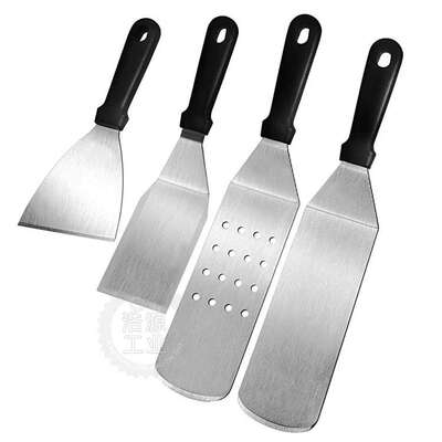 BBQ户外烧烤工具套装不锈钢煎铲16件套 塑料手柄料理铲铁板烧组合