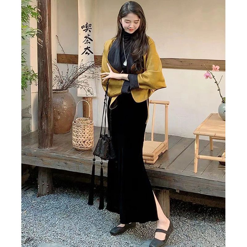 秋季新中式国风套装高端