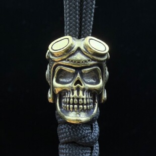 热销黄铜飞行员复古宇航员刀坠个性手电坠创意白铜钥匙扣吊坠