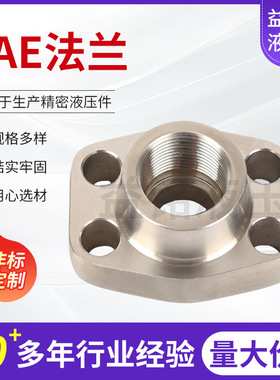 SAE内螺纹法兰AFS/GFSG/R/NPT螺纹碳钢不锈钢支持定制接头液压管