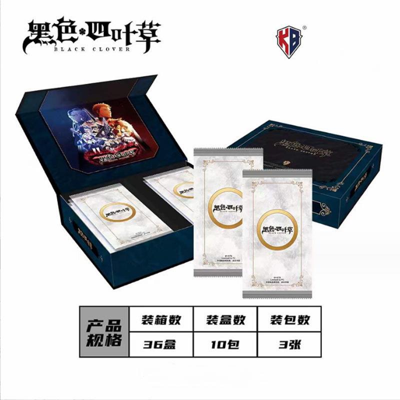 卡宝文创黑色四叶草收藏卡牌皮乐拉克卡片动漫周边盲盒稀有闪卡
