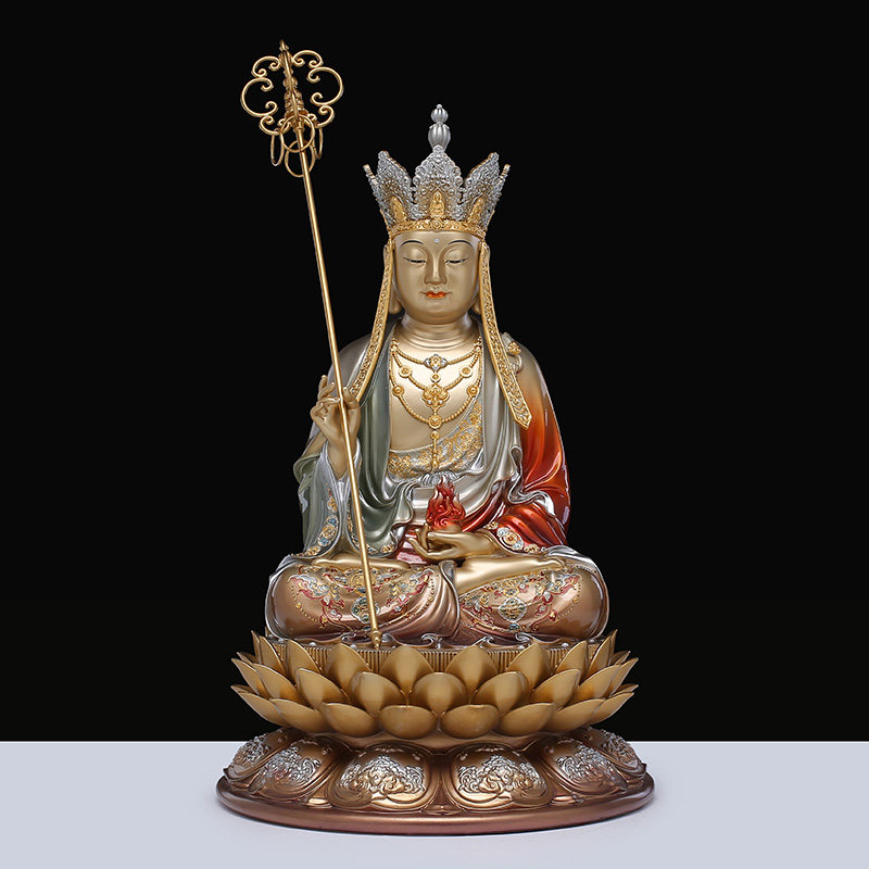 速发全》《地藏王菩萨铜艺像摆件家用供奉神像家居工佛品铜像雕像