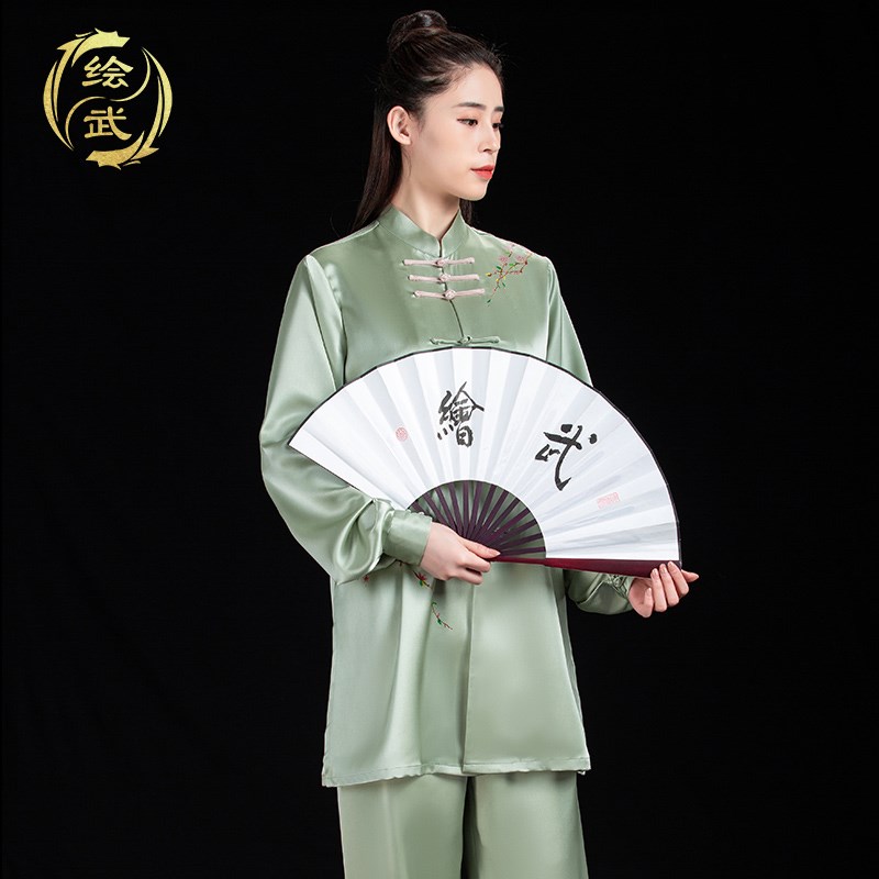 速发春秋太极服手绘太极拳练功服健身气功比赛武术表演服