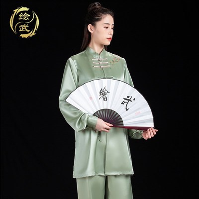 速发春秋太极服手绘太极拳练功服健身气功比赛武术表演服