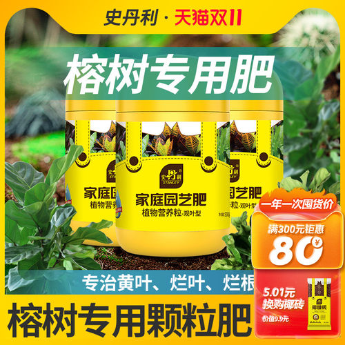 速发肥树肥盆景肥榕树小叶榕肥料人参榕复合榕有释颗粒缓机肥
