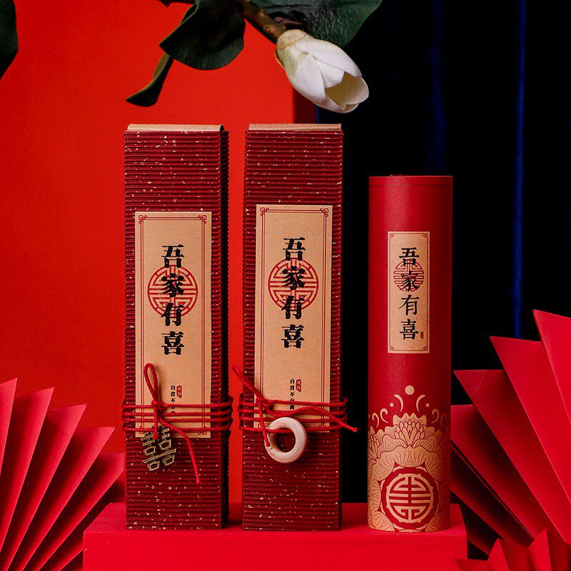 速发结婚创帖2020婚礼请柬请意中国风打印喜帖婚庆高端邀请函