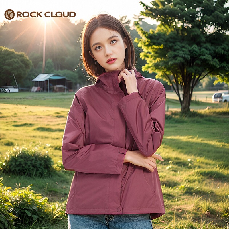 岩云RockCloud冲锋衣户外防水透气夹克单层春季女士休闲运动外套