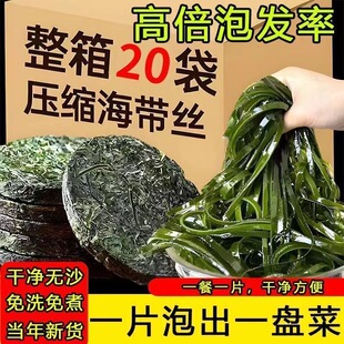 【畅销中】压缩海带丝圆饼干货凉拌纯天然批发日照绿茶 绿茶