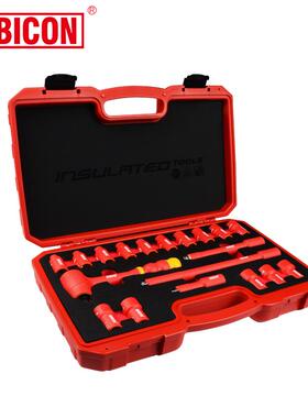 日本罗宾汉绝缘套筒扳手耐高压套装棘轮正反转扳手REV-19SREV-24S