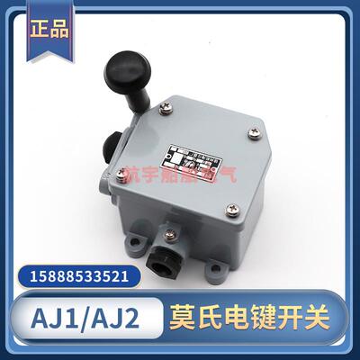 海星船用电键开关AJ1/AJ2莫氏式电键单键双键手柄开关220V10AIP56