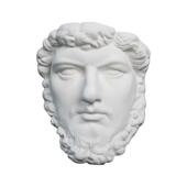 石膏面切面半面亚膏历山大实面可ABV上墙石挂像摆像件