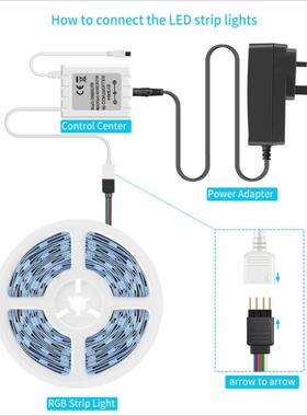 led灯带套装5050drg1b套彩装D007le灯条色灯带套装灯带2v电源外贸