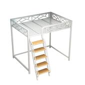 简约艺铁jw23030高架床空省间小户型上床空双人下高低床公寓卧室