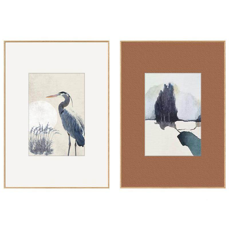 翼扬清音日式挂画背客装饰厅画沙发景飞墙画YZ202207深蓝色银杏叶,家居饰品,现代装饰画,淘宝优惠券,粉丝福利购,淘宝优惠卷