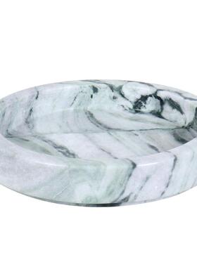 形新中石式天然大理圆花盆创HP001意家居客厅桌面摆设软工艺装品