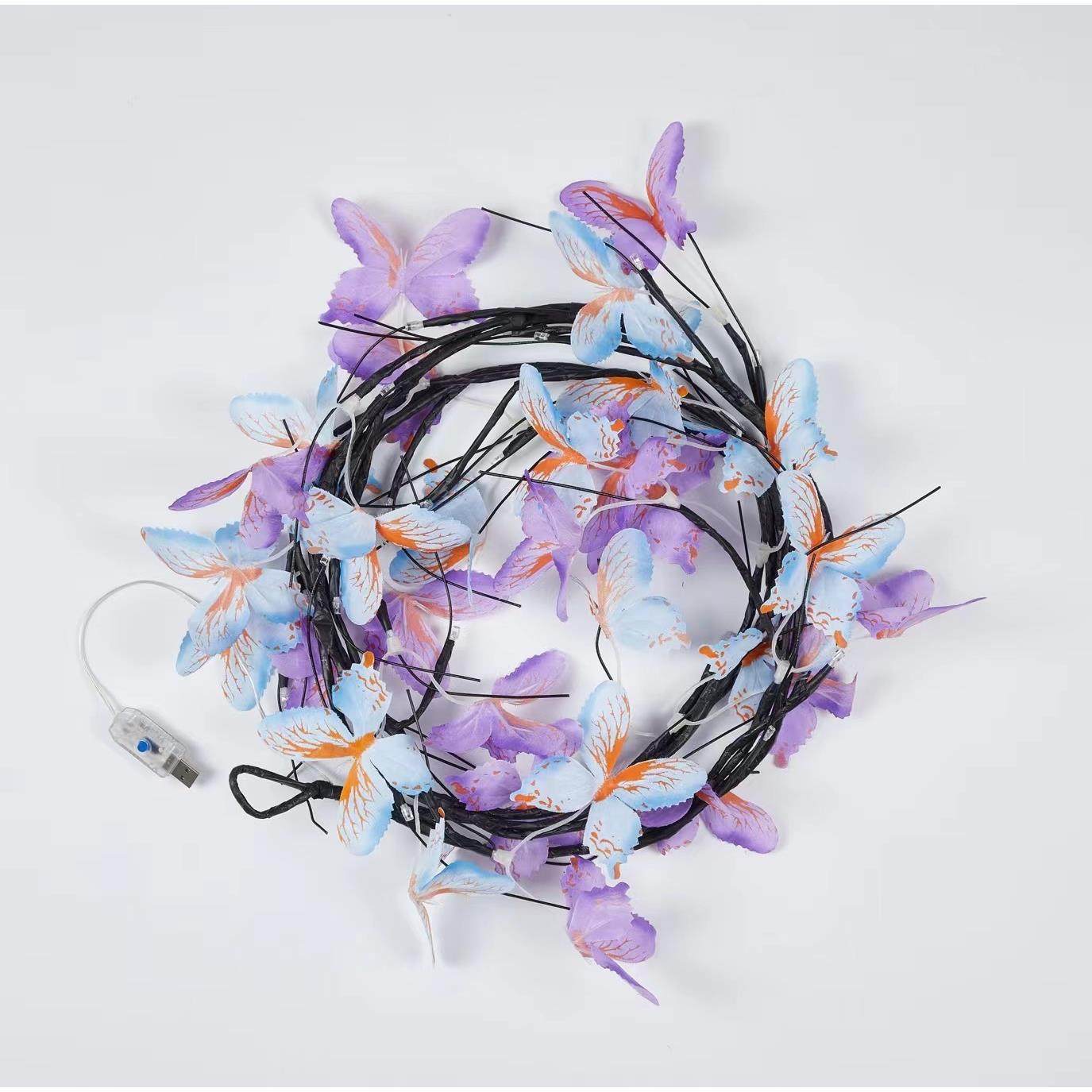 LTILE可弯曲造型藤条灯蝴蝶花朵叶室内D装饰墙面布树置浪围漫氛灯,节庆用品/礼品,装饰灯,淘宝优惠券,粉丝福利购,淘宝优惠卷