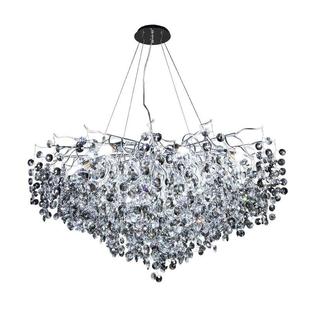 吊奢式水晶吊灯现代法豪华枝型吊灯卧室客厅餐轻厅银色灯灯具