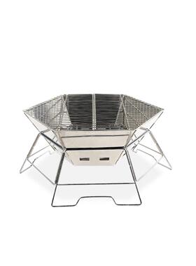 烧烧烤架柴火炉户焚外便携式架火台折叠烤炉ljl露营烧烤火盆篝火