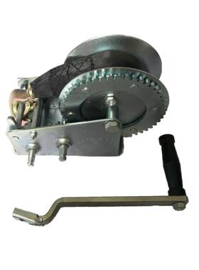 双8精品手动磅手摇船用齿轮绞盘800(lbs)空架KS00B