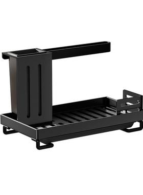 置厨房式毛巾抹布架懒人抹MYZ-1028布沥水架免打壁挂洗碗孔布收纳