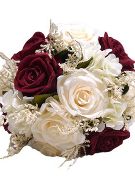 95工8玫瑰花教地摊花束毕业师节婚958庆捧花手dl束y