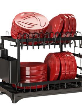 厨收房沥水架碗碟架碗物盘置架家用碗刀叉KKU筷纳架台面晾碗架子