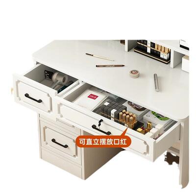 妆台轻28626奢简高级感化桌小户型梳化妆台卧妆室约化妆镜梳妆台